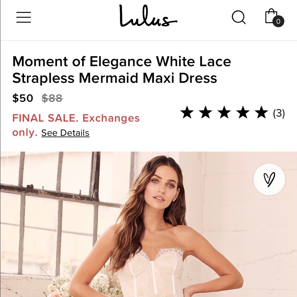 Lulu’s lace dress